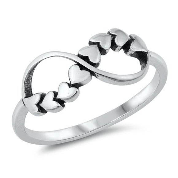 heart infinity ring available sz 4-9 - Picture 1 of 1